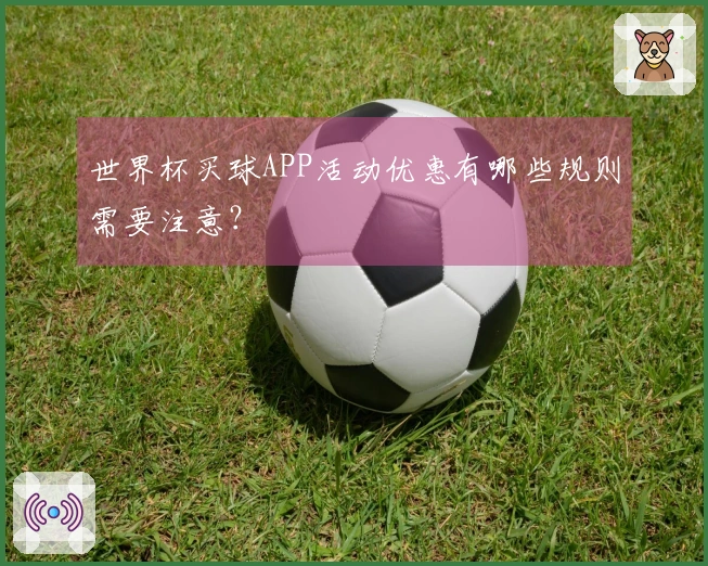 世界杯买球APP活动优惠有哪些规则需要注意？